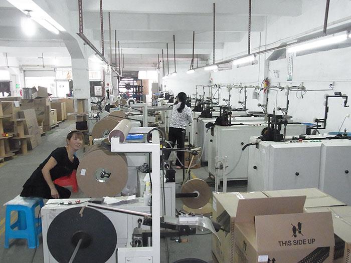 Binding equipment testing area
